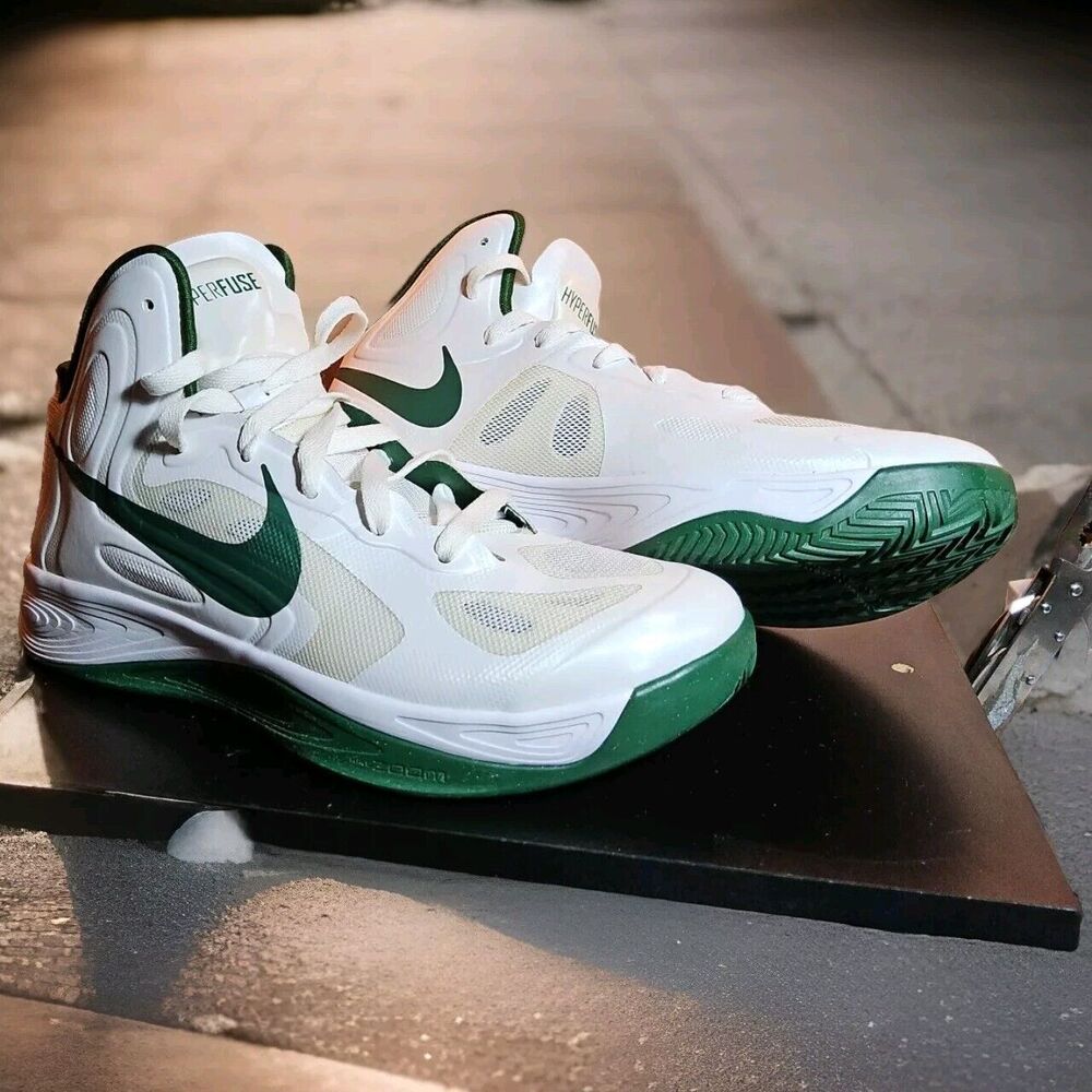 Nike ZOOM mens Hyperfuse TB Model 525019-108 Green White Size 9 Never Used